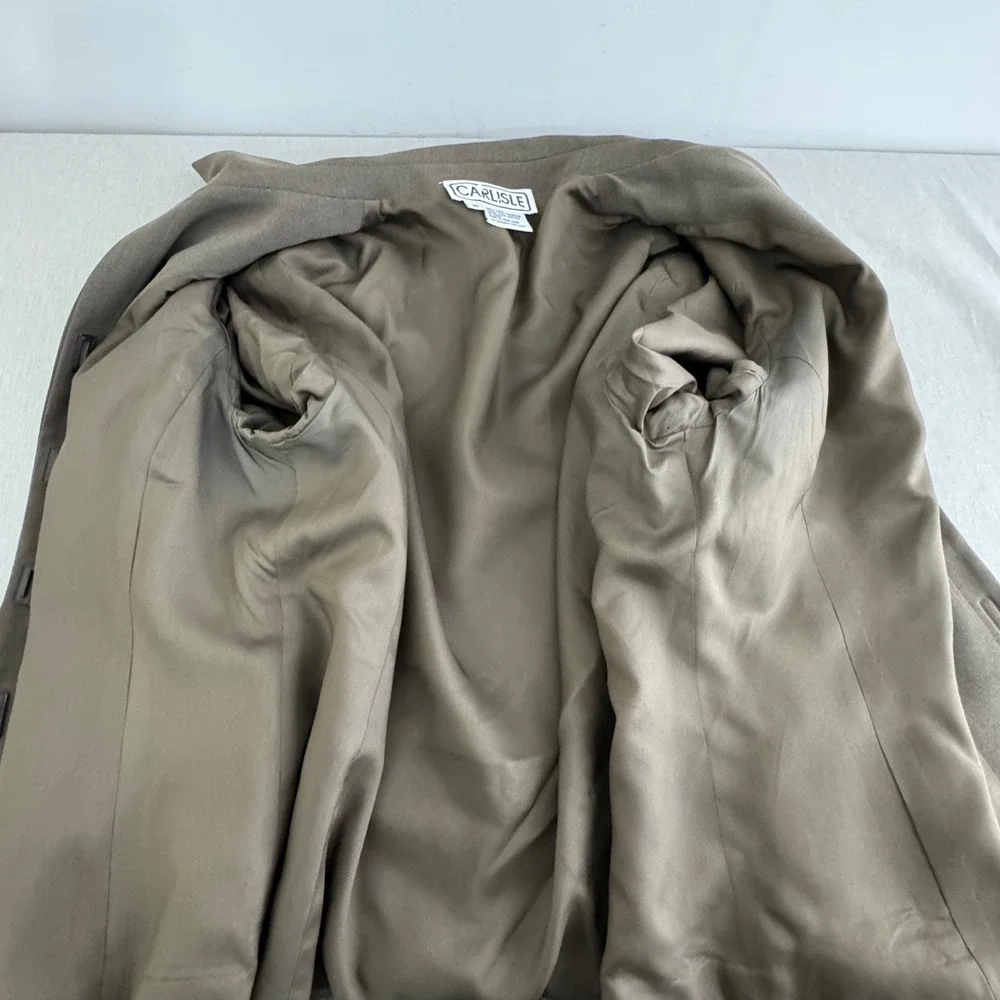 Vintage Carlisle Brown‎ Blazer tie back Size 14